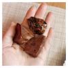 FUERLI Natural Rough Crystal Stone, Mahogany Obsidian, for Garden and Home Decor view 1