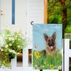 Hello Spring Floral White Bulldog Garden Flag, Double-Sided, 12.5 x 18 Inches view 2