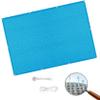 Rectangular Shade Sail with Eyelets, 3 x 8.5 m, Blue view 1
