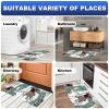 VAPOKF Kitchen Mat with Pug, Dog & Tropical Leaves view 4