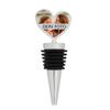 MilyaDE Personalized Photo Wine Bottle Stopper, Reusable Heart-Shaped Wine Stopper with Your Own Photo, Wedding Gift Idea for Wine and Champagne view 1