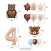 32-Piece Bear Balloon Set with Number 4 Balloon, 101.6 cm view 3