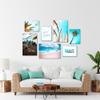 Novart Ocean Wall Art - Ready to Hang - Paradise Beach for Living Room or Bedroom - 7 Modern Mood Prints - N019672a view 4