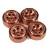 ZIBOXI 1.0 Pro Beadlock Wheels for TRX4M, 1/18 and 1/24 RC Crawlers, 4-Piece Orange view 1
