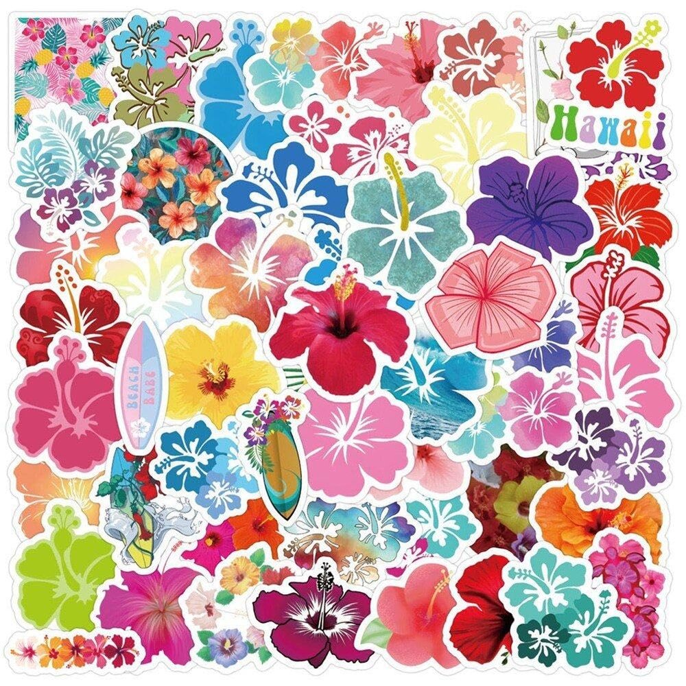 Haowul 60-Piece Flower Stickers