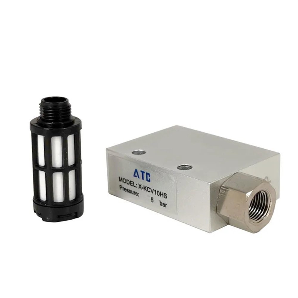 Vacuum Ejector Generator, Pneumatic Air Exhaust Ejector, ACV CV-10/15/20 Valve, Negative Control Valve (Color: CV-10HS)
