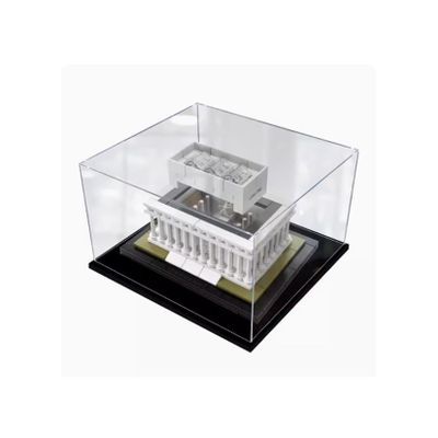 Transparent Acrylic Display Case for LEGO 21022 Memorial Hall, Dustproof, 15 x 15 x 15 cm