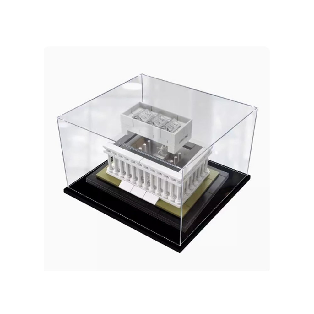 Transparent Acrylic Display Case for LEGO 21022 Memorial Hall, Dustproof, 15 x 15 x 15 cm