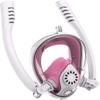 ZGYOZMNG Diving Mask, Full-Face Snorkel Mask, Anti-Fog and Leak-Resistant, for Adults and Children (Pink, L) view 1