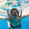 ZGYOZMNG Diving Mask, Full-Face Snorkel Mask, Anti-Fog and Leak-Resistant, for Adults and Children (Pink, L) view 2