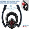 ZGYOZMNG Diving Mask, Full-Face Snorkel Mask, Anti-Fog and Leak-Resistant, for Adults and Children (Pink, L) view 4