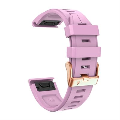 KDEGK 20 mm Silicone Replacement Band for Fenix 5S/6S/7S, Pink