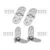 4-Piece Zinc Alloy Folding Flap Hinge and Screw Set view 2