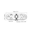 4-Piece Zinc Alloy Folding Flap Hinge and Screw Set view 4