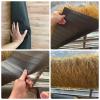 ZHWFDC Synthetic Thatch Roofing, Artificial Mexican Straw Roll for Garden Fence, Beach, Hawaiian Party, Gazebo and Tiki Bar Decor (Size: 0.5 × 1 m) view 2