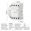 1-Piece 4P 63A DIN-Rail AC Modular Contactor, 220/230V, 3NO 1NC view 2