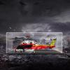 Transparent Acrylic Display Case for LG 42145 Airbus H175 Rescue Helicopter view 1