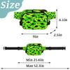 Dinosaur-Print Waist Bag, Fanny Pack, XL view 2