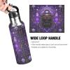 Linnyio Purple Abstract Horoscope Insulated Stainless Steel Water Bottle, Leakproof, BPA-Free, 1,000/600 mL view 4