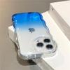 KIHAUV Transparent Gradient Wave Case with Lens Protection for iPhone 13 view 1