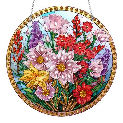 ALINUOYQ DIY Diamond Painting Sun Catcher Hanging Ornament