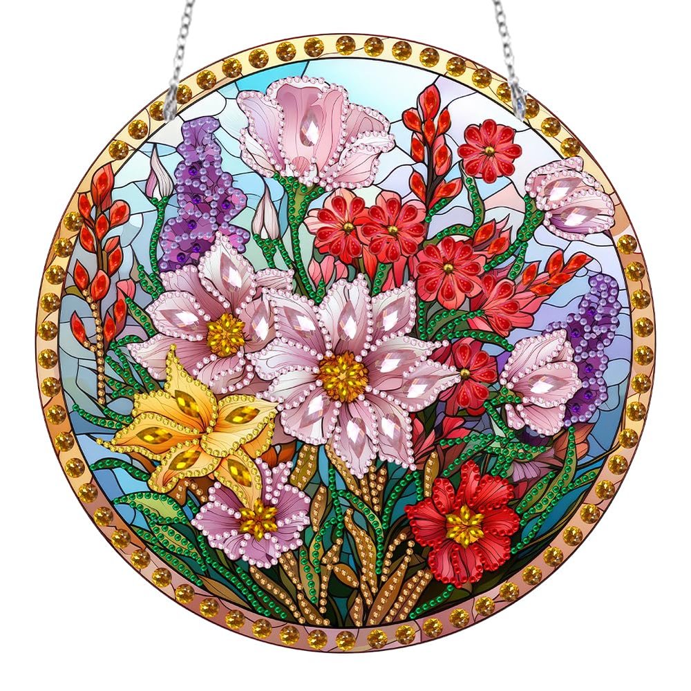 ALINUOYQ DIY Diamond Painting Sun Catcher Hanging Ornament