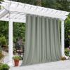 YYOOYYZ Outdoor Curtains, Waterproof Polyester Grommet Curtains for Indoor and Outdoor Use, 2 Panels, Sun-Blocking Textured Curtains for Patio, Pergola, and Veranda (A7, 106 × 59 in) view 2