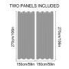 YYOOYYZ Outdoor Curtains, Waterproof Polyester Grommet Curtains for Indoor and Outdoor Use, 2 Panels, Sun-Blocking Textured Curtains for Patio, Pergola, and Veranda (A7, 106 × 59 in) view 3