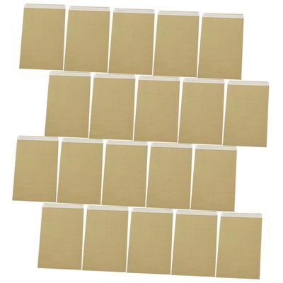 NUOBESTY 20 Self-Sealing Kraft Paper Envelopes, Reinforced Paper Pockets for Letters and Documents, 20 Count