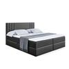ALTDECOR IDRIKO Box-Spring Bed with H4 Mattress, 55 x 79 in, Black view 2