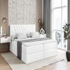 ALTDECOR ERNINA Box Spring Bed with H4 Mattress, 180 x 200 cm, White view 1