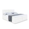 ALTDECOR ERNINA Box Spring Bed with H4 Mattress, 180 x 200 cm, White view 2