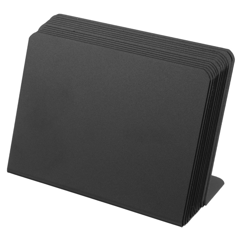 12-Pack Small Black PVC L-Shaped Message Boards