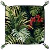 Spring Tropical Plants Folding Thick PU Leather Dice Tray and Catchall Organizer view 2