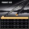 QWLEYCHN 5.4 m Telescopic Carbon Pole Fishing Rod with Spare Front 3 Sections view 3