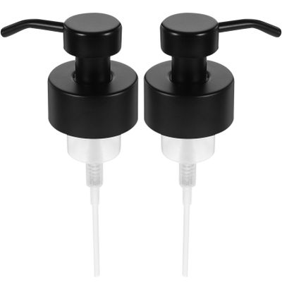 304 Stainless Steel Soap Dispenser Pumps, 2-Pack, 44 mm, Black