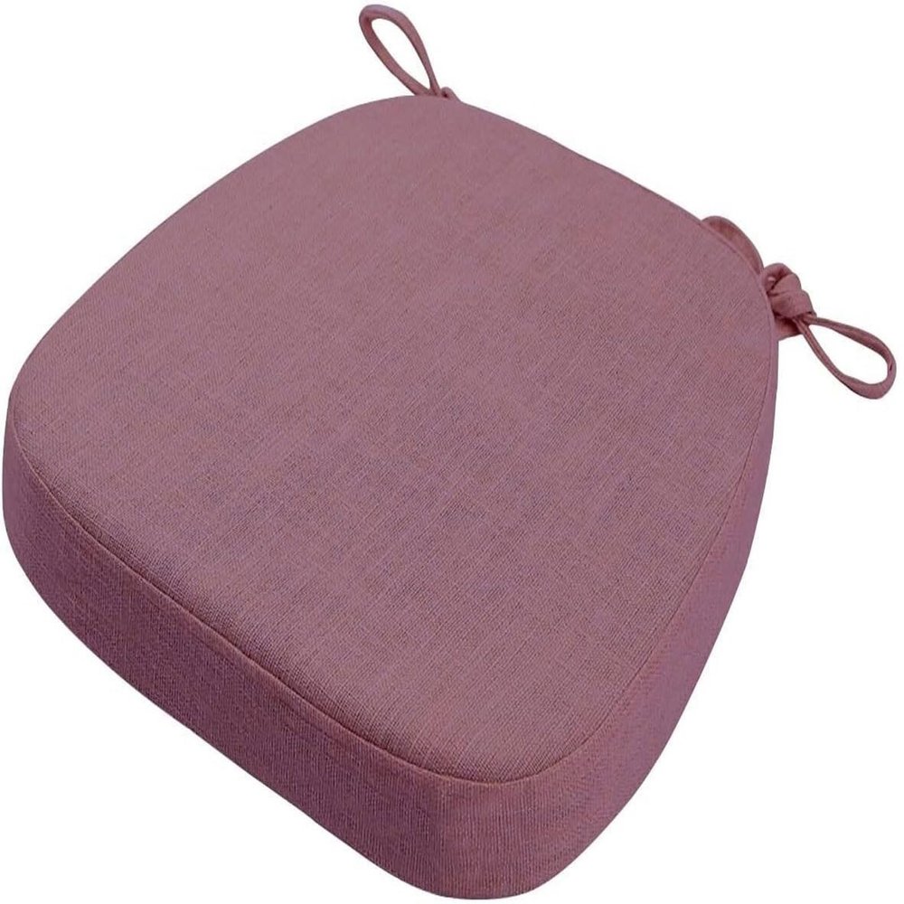 Chair Cushion with Ties, 40 x 38 cm, Non-Slip Seat Pad