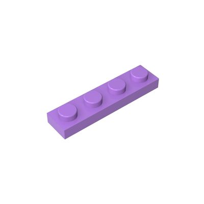 TYCOLE Gobricks GDS-504 Plate 1 x 4, Compatible with 3710, 700 Pieces, Medium Lavender (062)