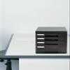 asdchZen Filing Cabinet with Drawer, Desktop File Organizer view 2
