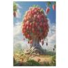 Strawberry Wooden Puzzle, 1,000 Pieces, for Adults and Teens, Family Puzzle Game with Poster, 78 x 53 cm view 1