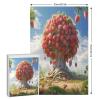 Strawberry Wooden Puzzle, 1,000 Pieces, for Adults and Teens, Family Puzzle Game with Poster, 78 x 53 cm view 2