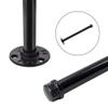 FEEIMOL 2-Pack Heavy-Duty Industrial Pipe Shelf Brackets, Black, 20 cm view 2