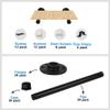 FEEIMOL 2-Pack Heavy-Duty Industrial Pipe Shelf Brackets, Black, 20 cm view 3