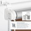 Estika Blackout Roller Blind Without Drilling, 62 x 150 cm, Brown, Thermal Blind view 2