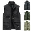 KBOPLEMQ Men's Outdoor Vest, Lightweight Fishing Vest with Multiple Pockets, Hunting, Camping, Hiking, Sleeveless Leisure and Work Vest view 2