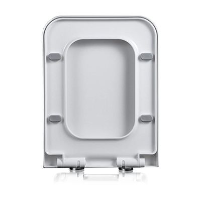 Giural Square Toilet Seat with Soft-Close Lid, 36 × 47 cm