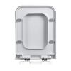 Giural Square Toilet Seat with Soft-Close Lid, 36 × 47 cm view 1