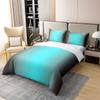Loussiesd Blue and Black Ombre Bedding Set, 155 x 220 cm, 100% Cotton view 3