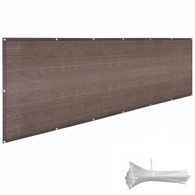 Wzmazingly Balcony Privacy Screen, Brown, 50 x 470 cm