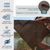 Wzmazingly Balcony Privacy Screen, Brown, 50 x 470 cm view 3